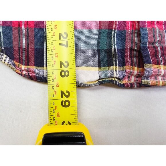 J. Crew Slim Oxford Size Large Mens Multi Check Button Down Long Sleeve Shirt - Picture 8 of 10